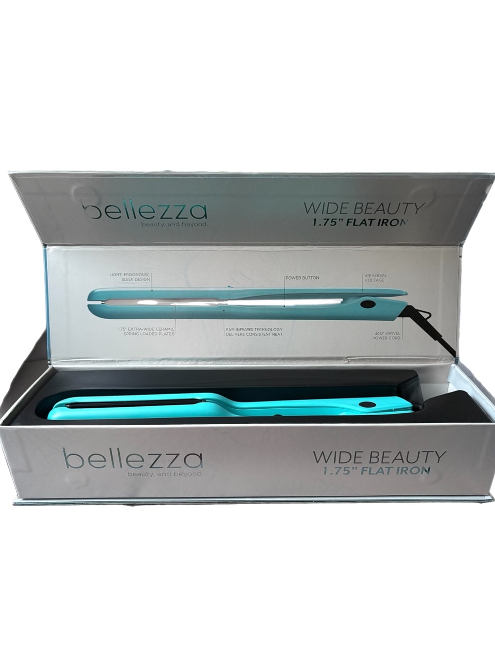 Bellezza WideBeauty 1.75” Flat Iron - Tourquoise